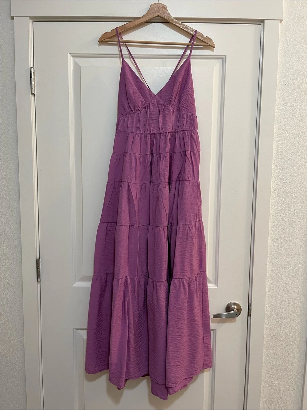 Abercrombie & Fitch Flowy Tiered Maxi Dress